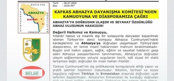Аԥсны адгыдара азҭо Кавказтәи аилакы Анкара ахь ааԥхьара ҟанаҵеит ареспублика аганахьала иҟоу аԥкрақәа мап рыцәнакырц
