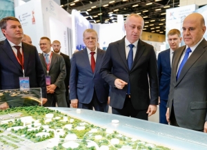 Абхазский стенд на Кавказском инвестфоруме посетил глава правительства России Михаил Мишустин