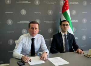 Представители МИД Абхазии приняли участие в брифинге Минцифры РФ