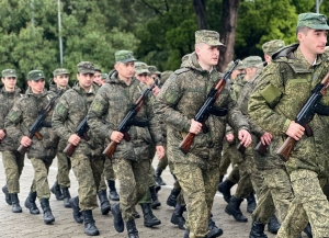  В Сухуме прошла генеральная репетиция военного парада, посвящённого  78-й годовщине Победы в Великой Отечественной войне