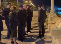 Бадра Гунба и Сергей Кириенко осмотрели ход реконструкции набережной Сухума