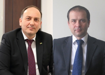 Максим Ӷәынџьиеи Даур Ақаҩбеи Аԥсны адәныҟатәи аусқәа Рминистрра анапынҵа ҷыдақәа змоу ацҳаражәҳәаҩцәаны иҟарҵеит.