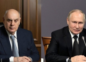 Состоялся телефонный разговор  Аслана Бжания с президентом РФ Владимиром Путиным