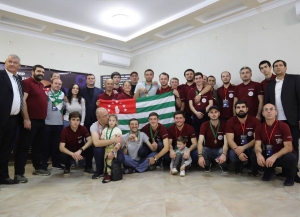 Команда Абхазии победила в командном зачете в Международном турнире по домино в Новом Афоне