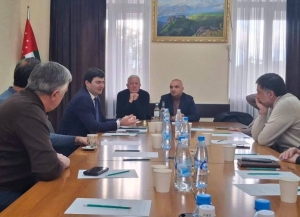 Члены Общественной палаты провели встречу с начальником Государственной миграционной службы Саидом Цвинария