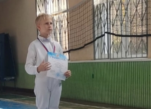Илья Колесников стал бронзовым призером первенства г.Сочи по фехтованию