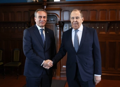 Аԥсны адәныҟатәи аусқәа рминистр Олег Барцыц Урыстәыла адәныҟатәи аусқәа рминистр Сергеи Лавров жәлар ракзаара Амш идиныҳәалеит.