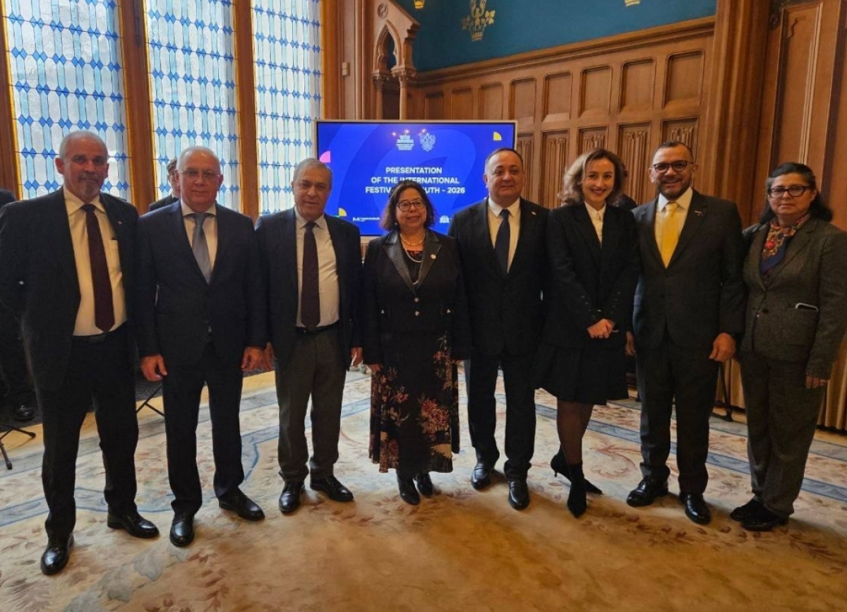 Алхас Квициниа принимает участие в презентации Международного фестиваля молодежи в Москве