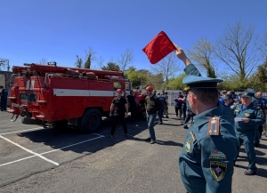 Чемпионат МЧС по пожарно-спасательному спорту проходит в поселке Агудзера