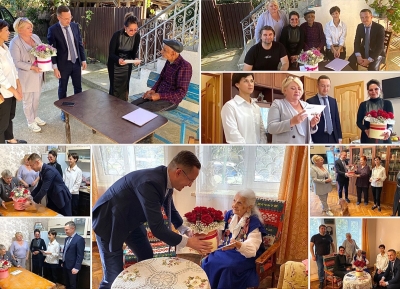 Владимир Путин Аԥсны инхо Кавказ ахақәиҭтәразы аидыслара иалахәыз аибашьра аветеранцәа дрыдныҳәалеит.