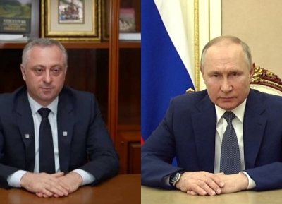 Бадра Гунба поздравил Владимира Путина с Днем Конституции