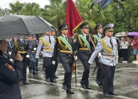 Парад в честь 32-й годовщины Дня Победы состоялся в Сухуме